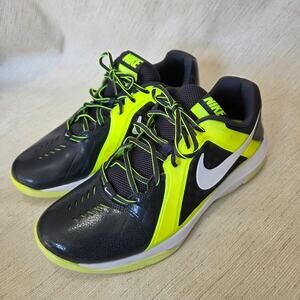 Nike Air Mavin Men's sneakers size 10.5 719924-002 Black & Neon Yellow
